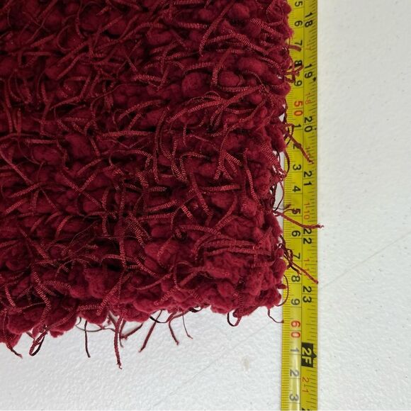 NWT Kut From The Kloth Red Shaggy Eyelash Fringed Sweater Jacket Women Medium - Picture 12 of 14